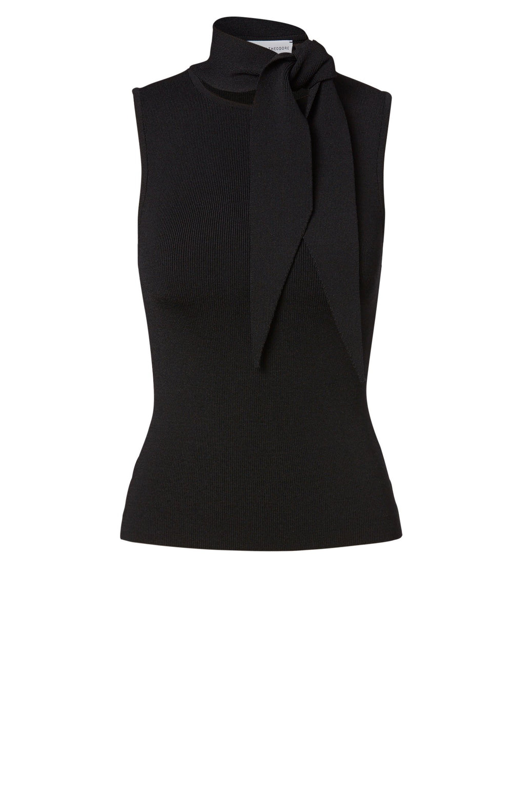 CREPE KNIT SLVLESS CRAVAT TANK