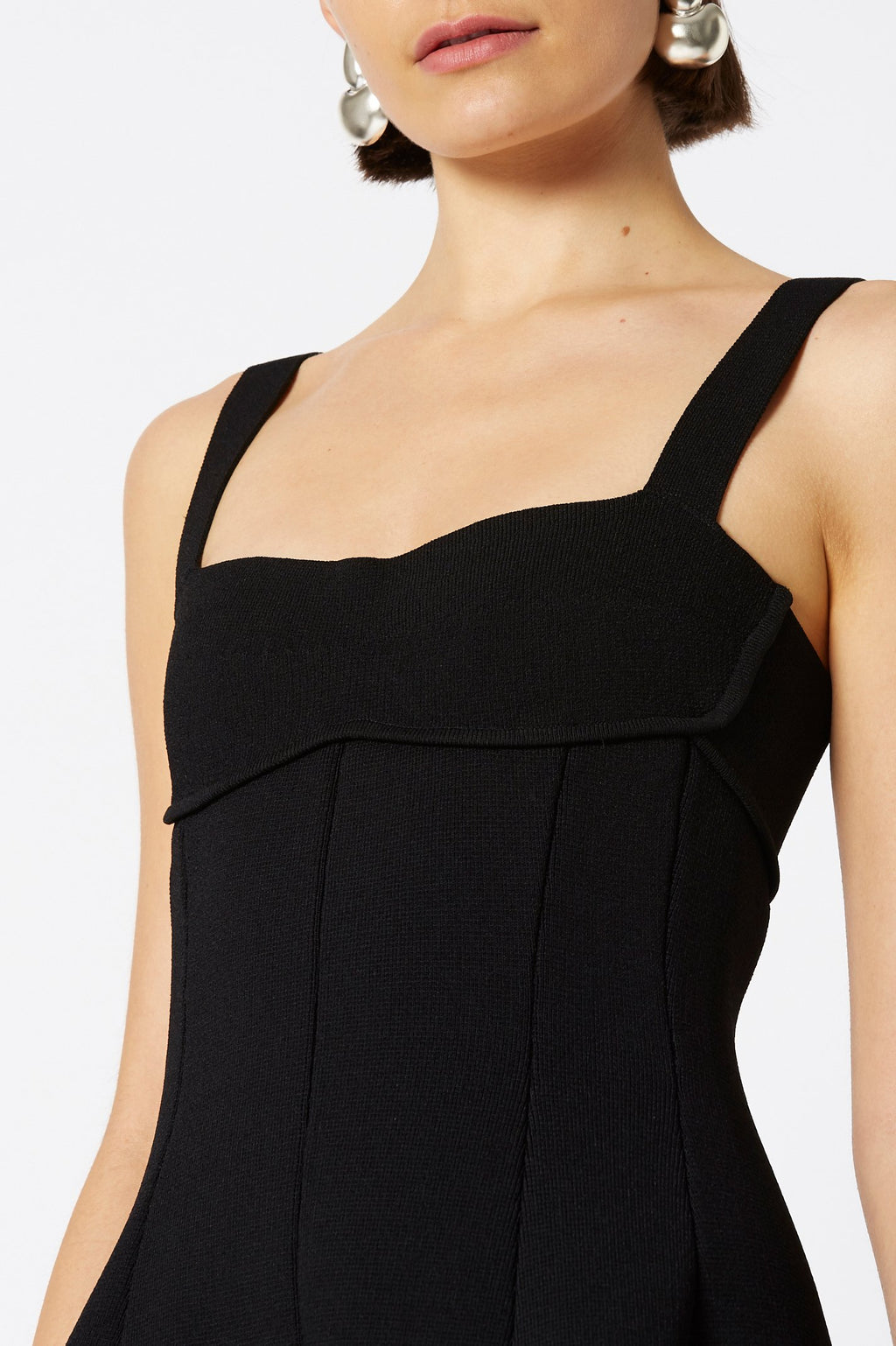 CREPE KNIT BRALETTE DRESS