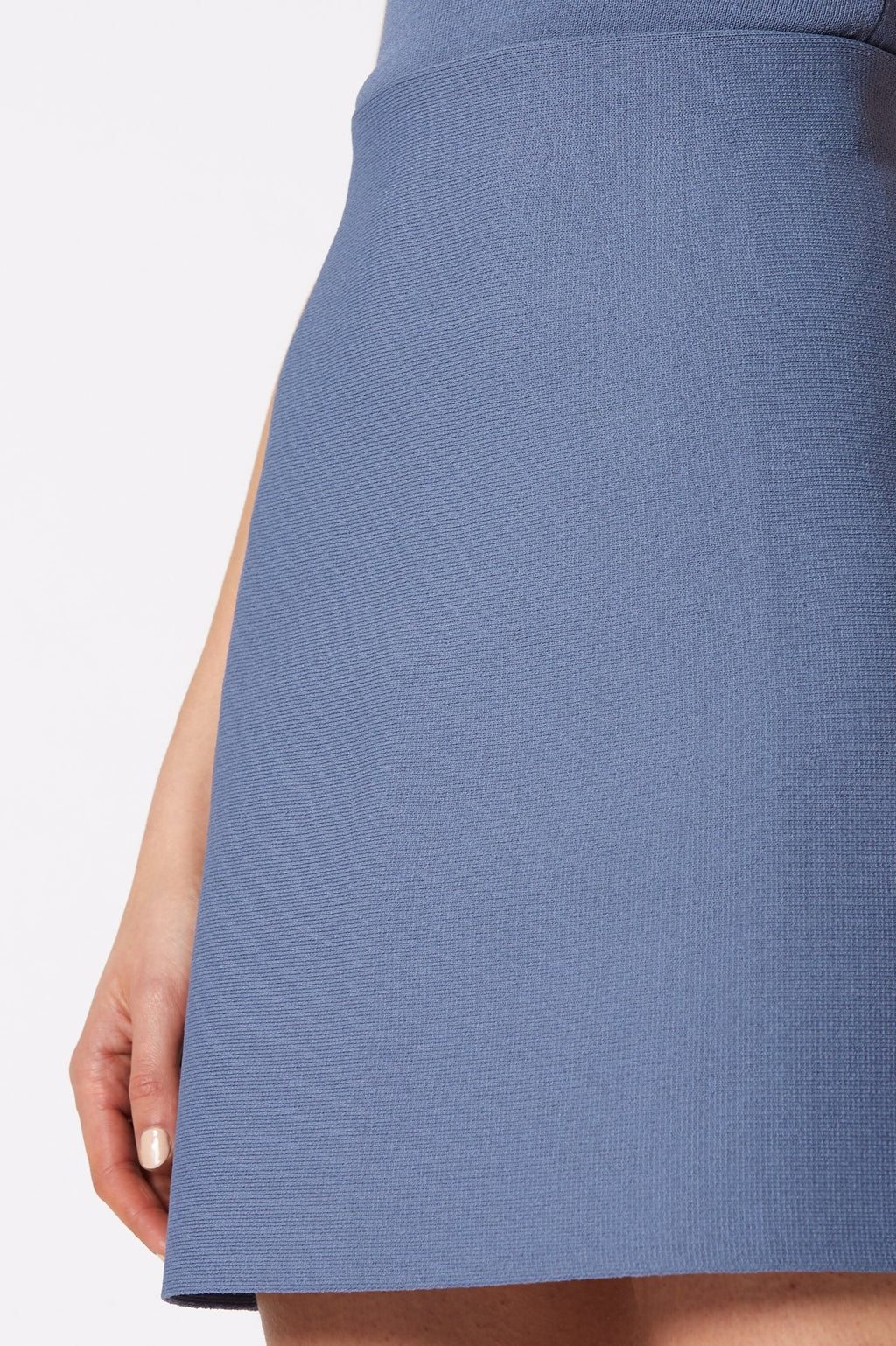 CREPE KNIT MINI SKIRT