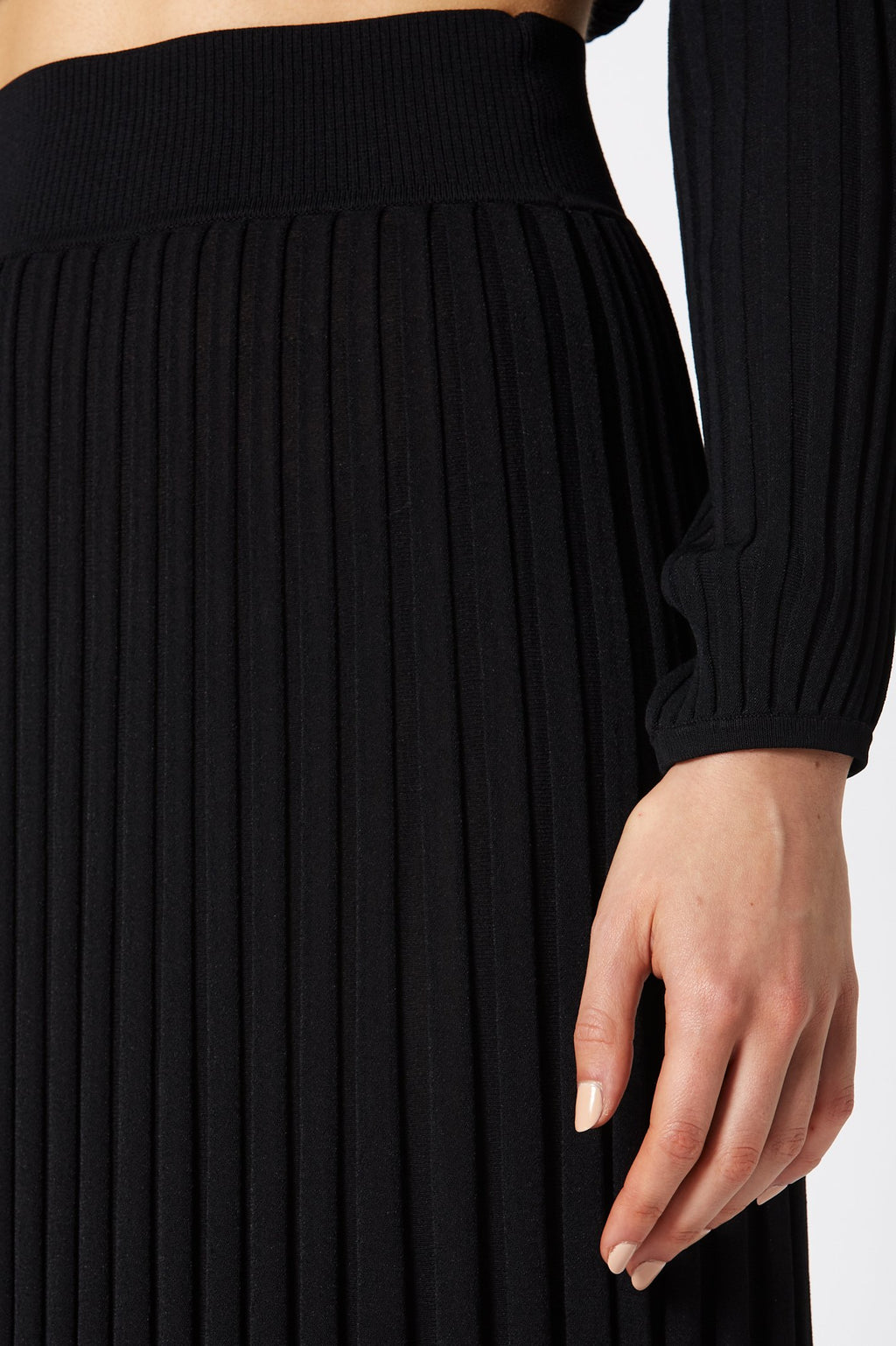 PLEATED RIB SKIRT 16
