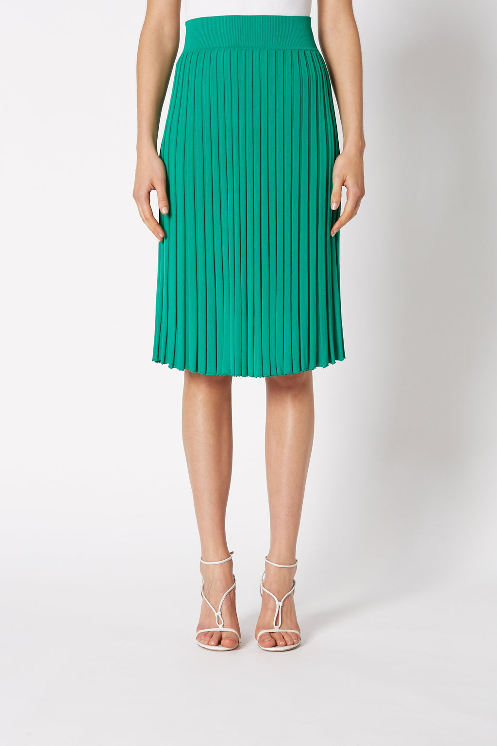 PLEATED RIB SKIRT 16