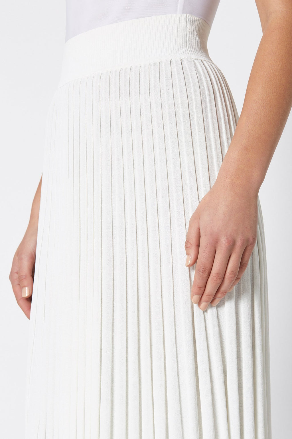 PLEATED RIB SKIRT 16