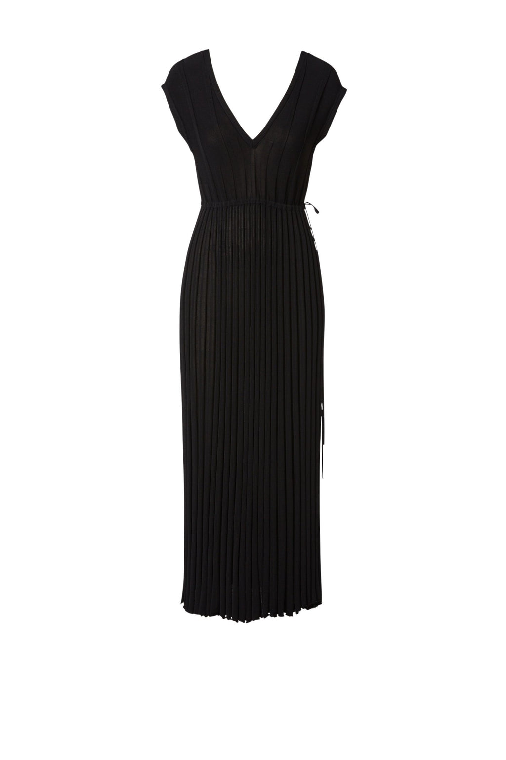 PLEATED RIB V-NECK GOWN 16
