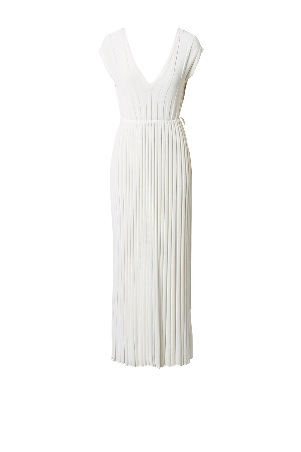 PLEATED RIB V-NECK GOWN 16