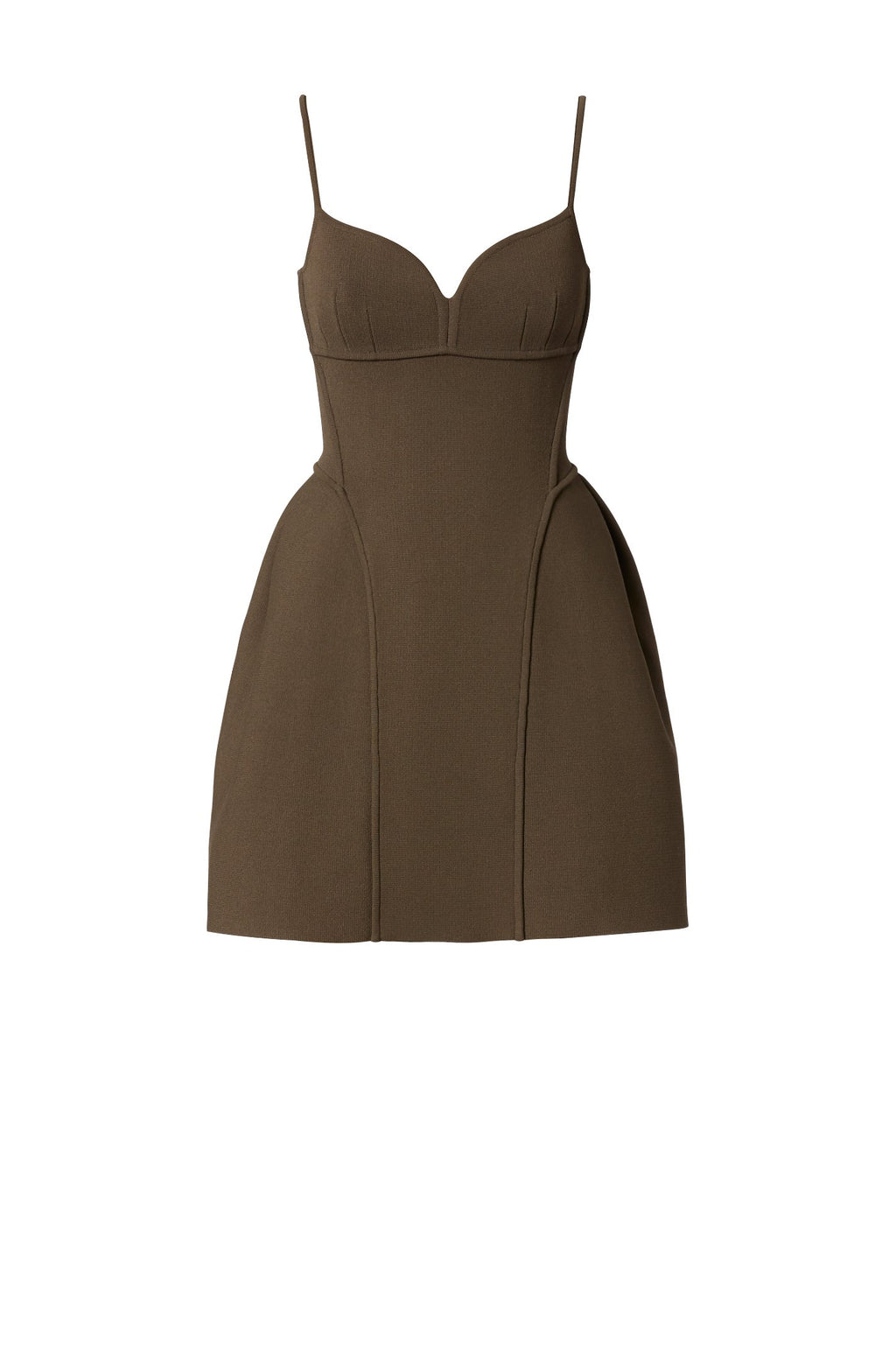 CREPE KNIT PEPLUM DRESS