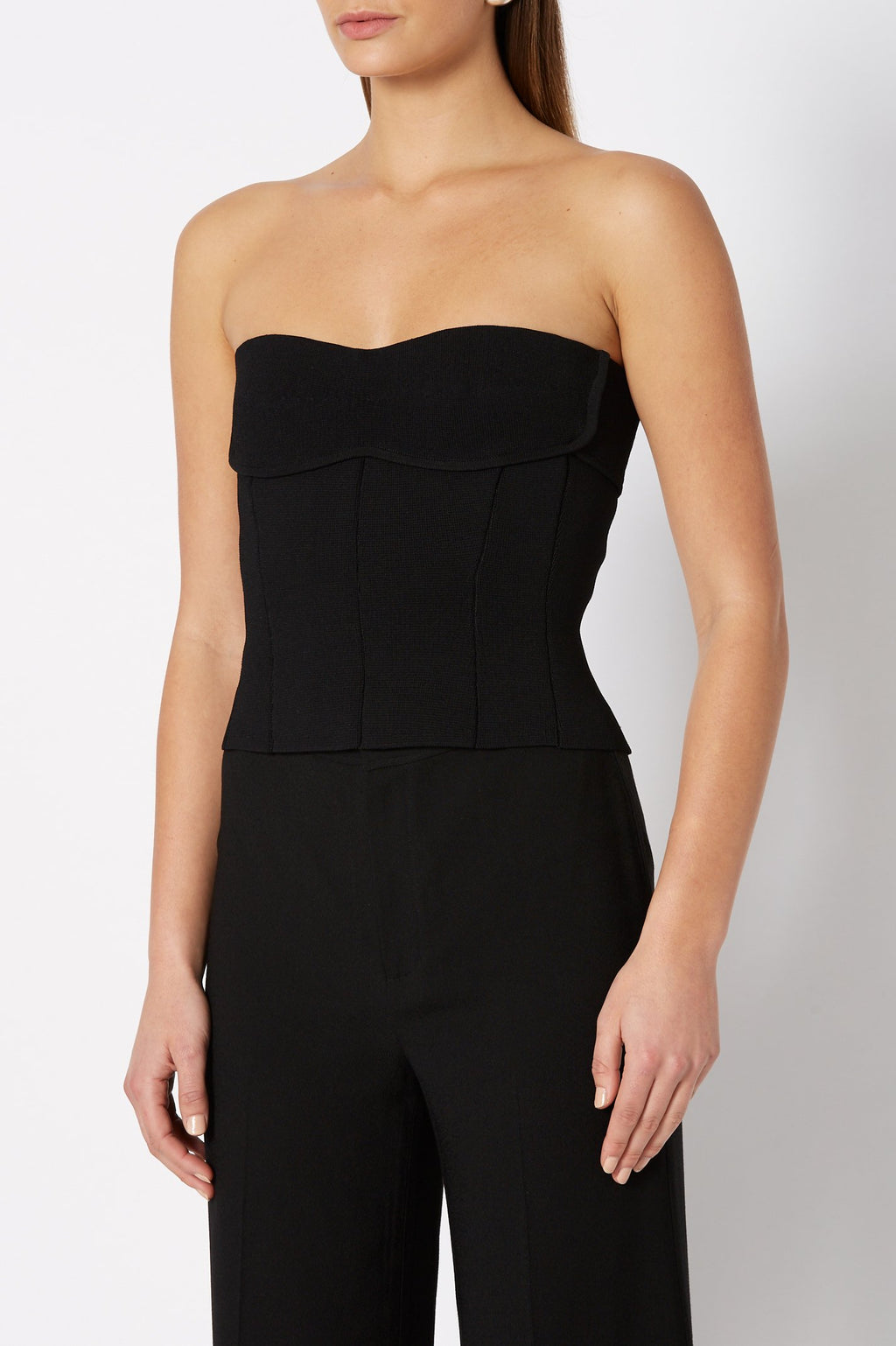 CREPE KNIT BUSTIER