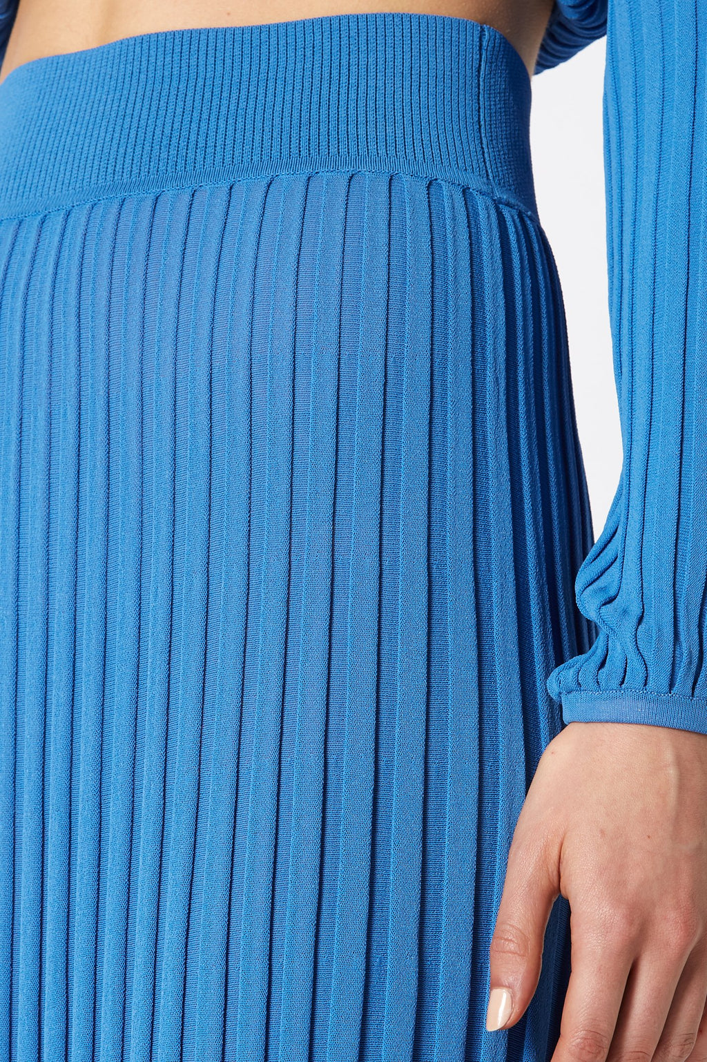 PLEATED RIB LONG SKIRT 16