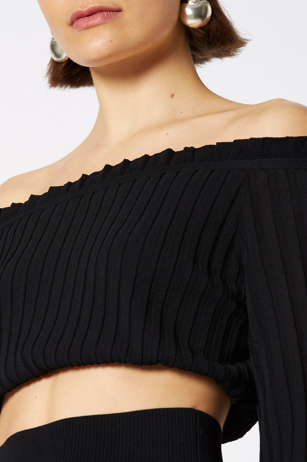 PLEATED RIB CROP TOP 16