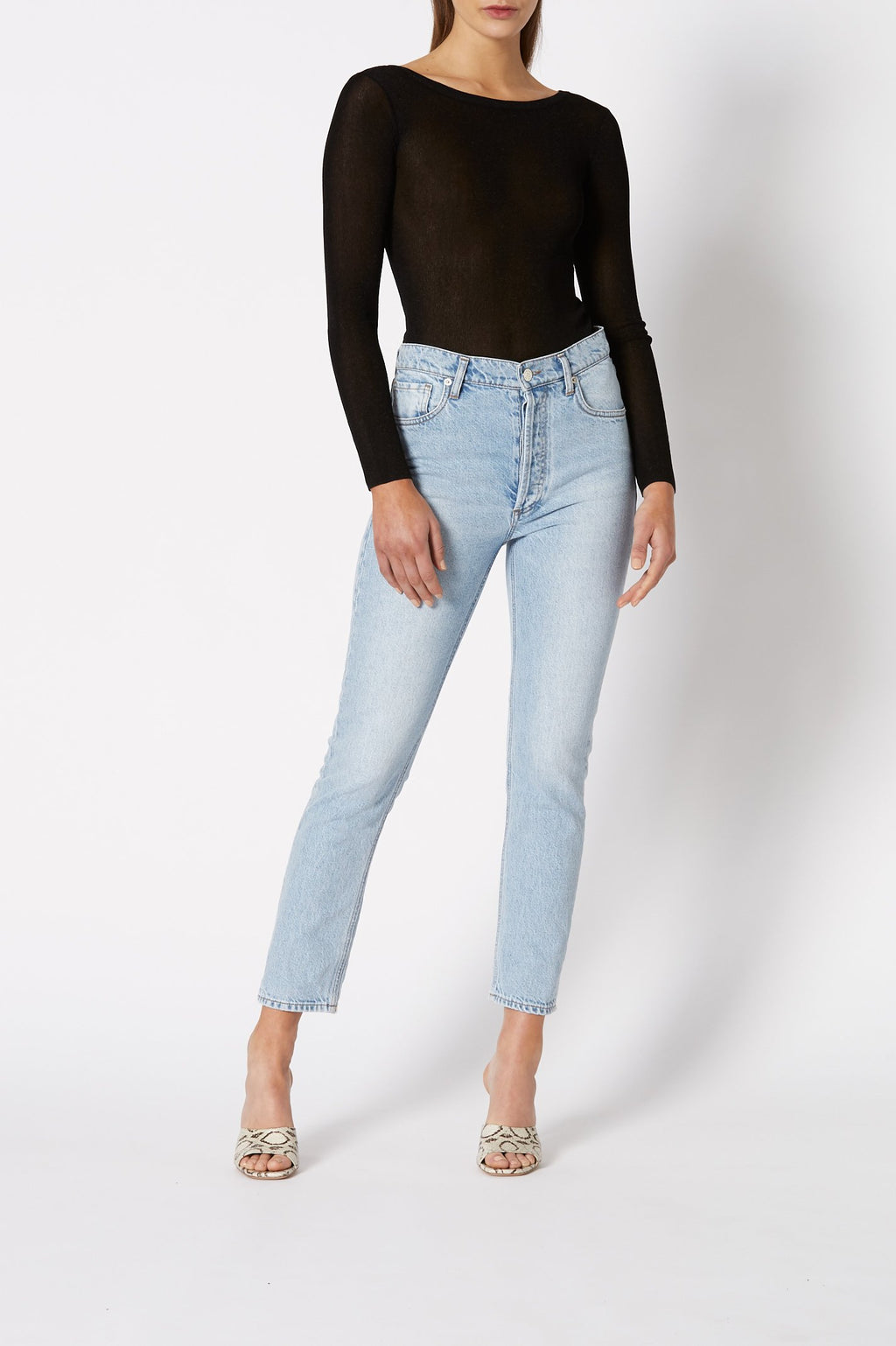 SPARKLE RIB BOAT NECK SWTR 18