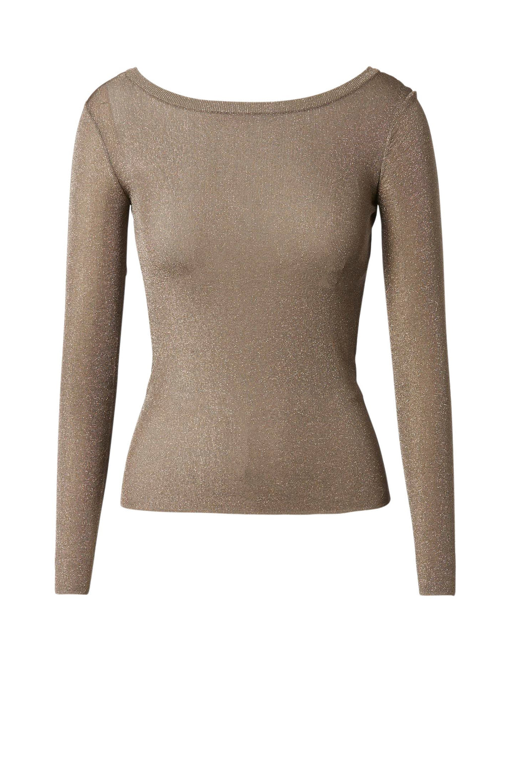 SPARKLE RIB BOAT NECK SWTR 18