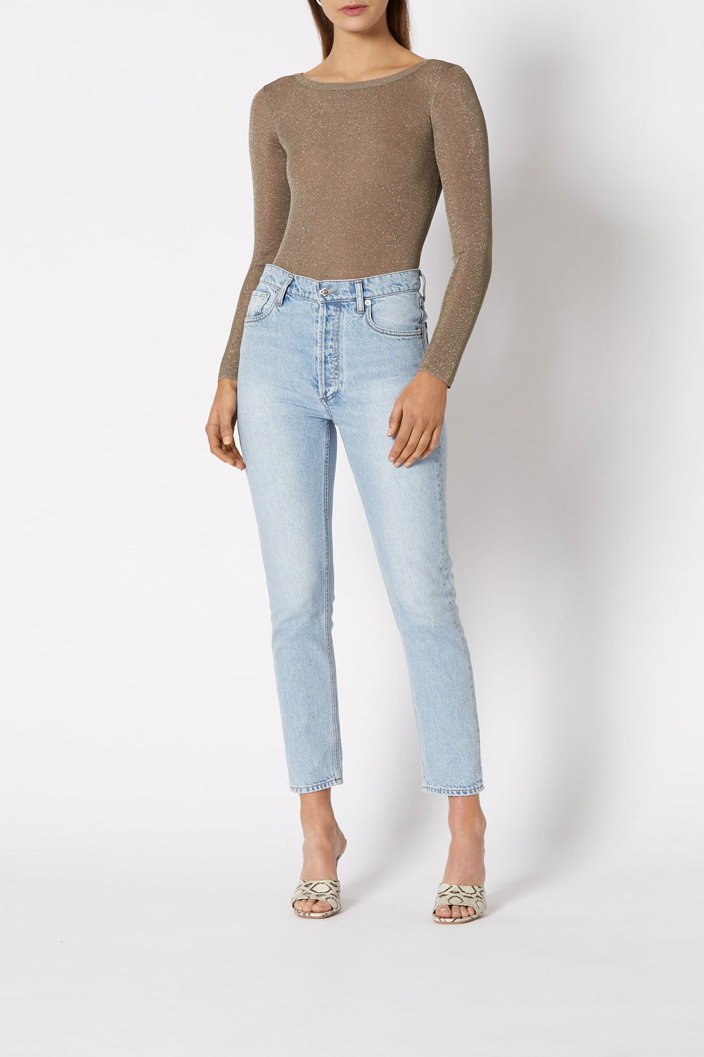 SPARKLE RIB BOAT NECK SWTR 18