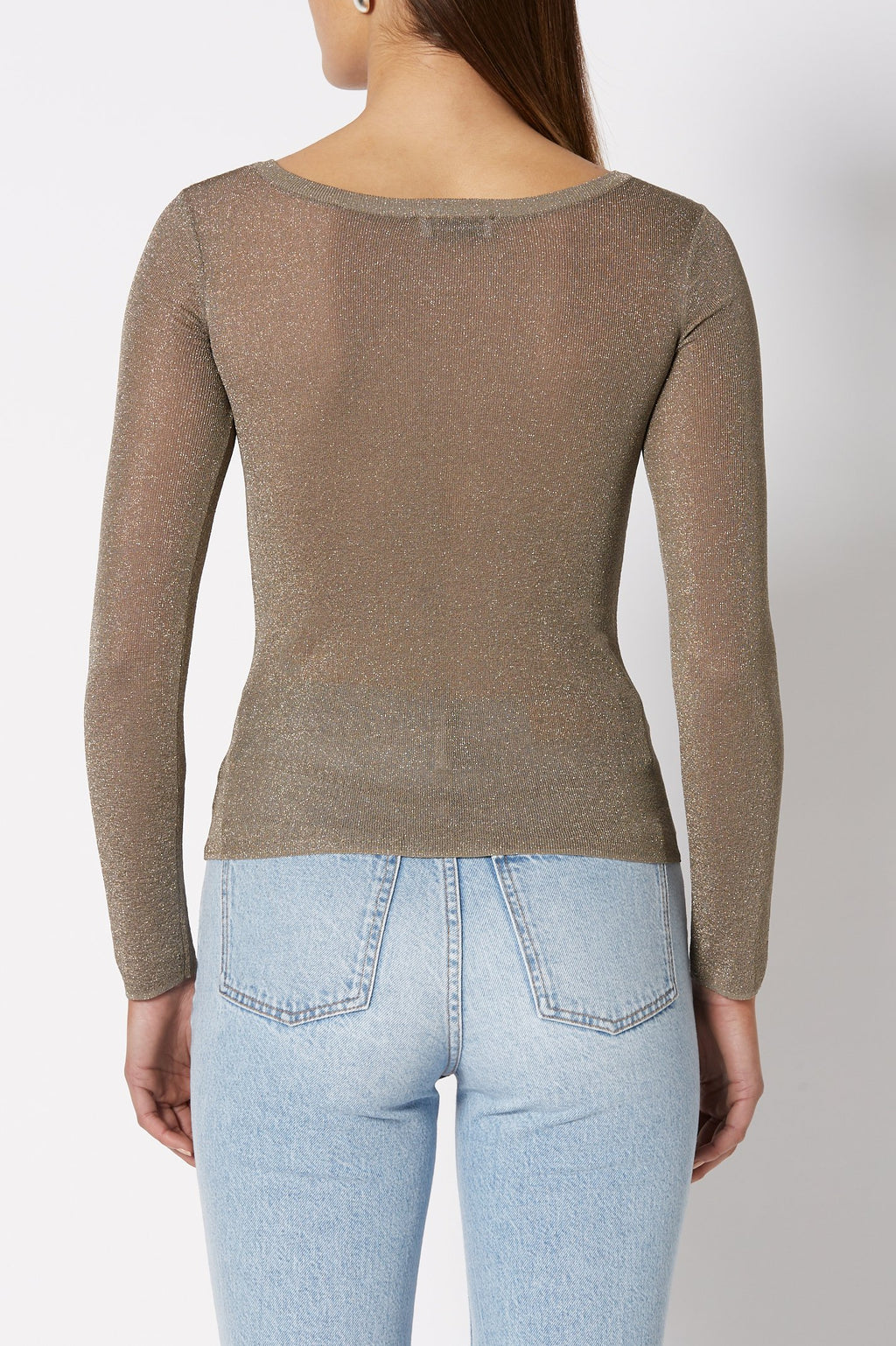 SPARKLE RIB BOAT NECK SWTR 18