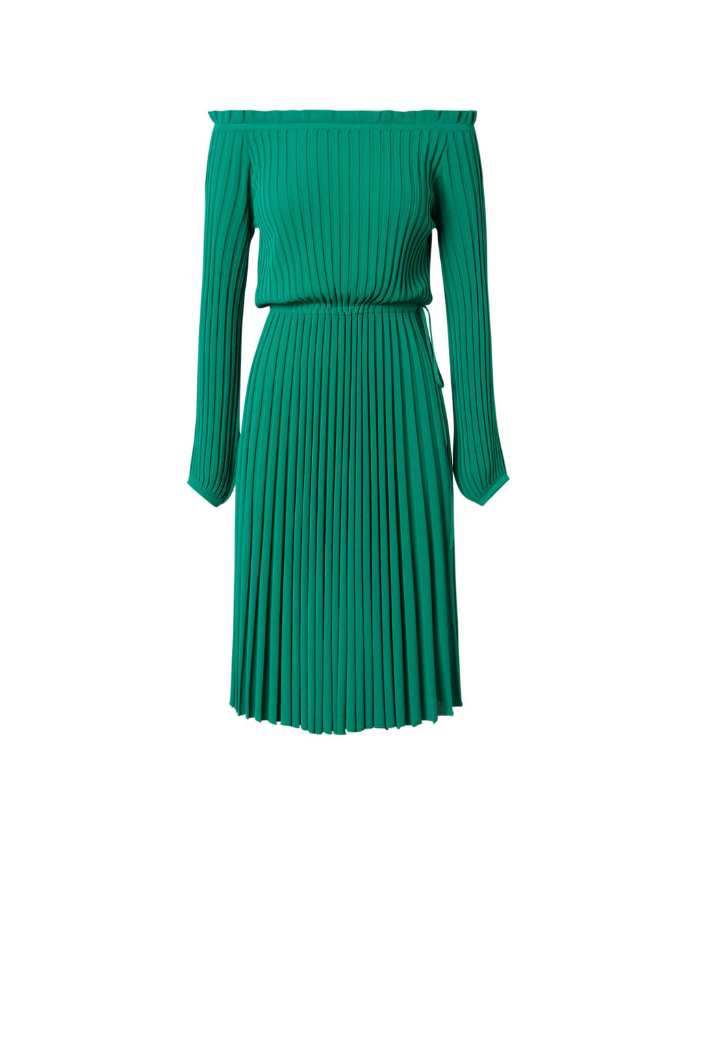PLEATED RIB C-SHLD DRESS 16