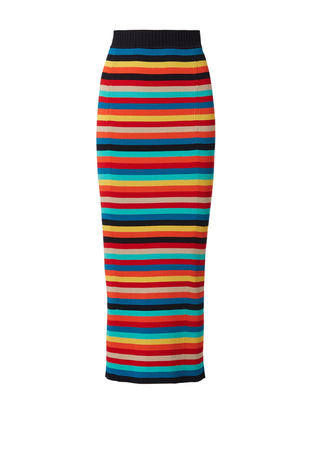 CREPE KNIT STRIPE SKIRT