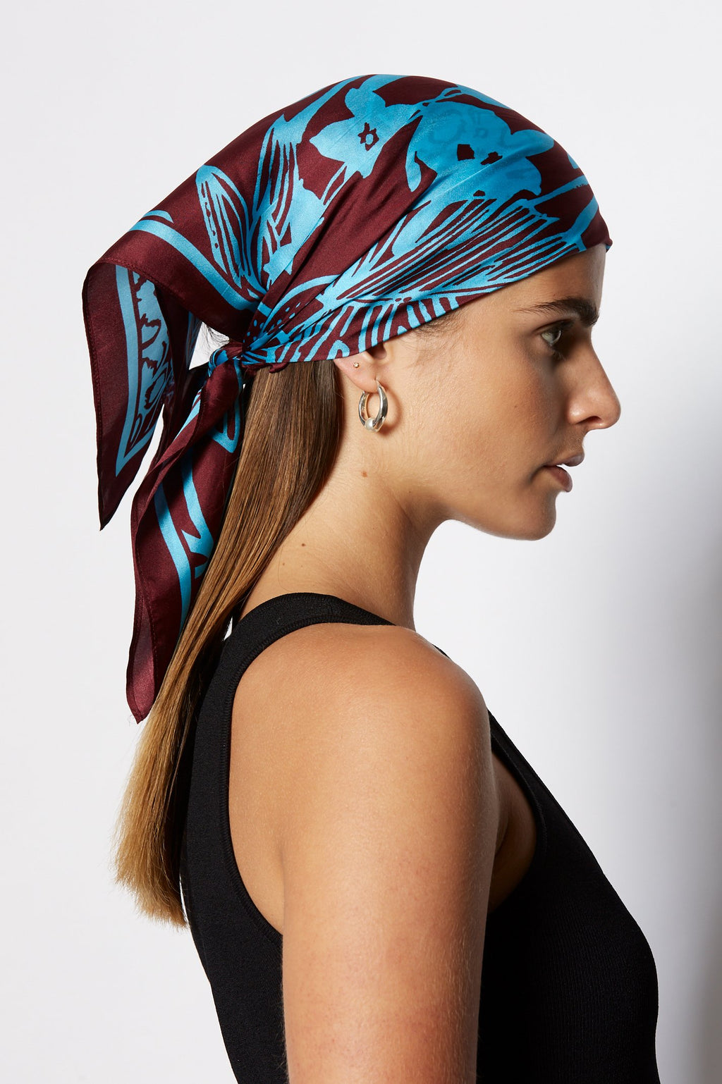 SILK TROPICAL SCARF