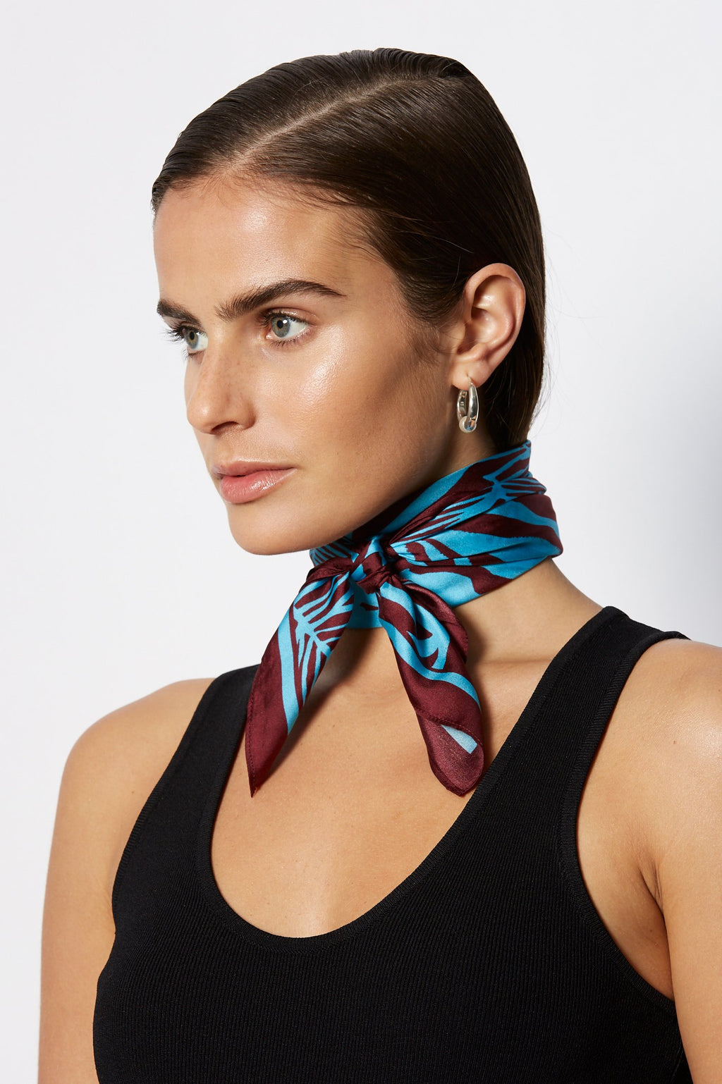 SILK TROPICAL SCARF