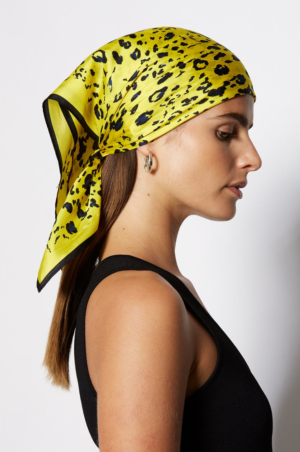 SILK LEOPARD SCARF