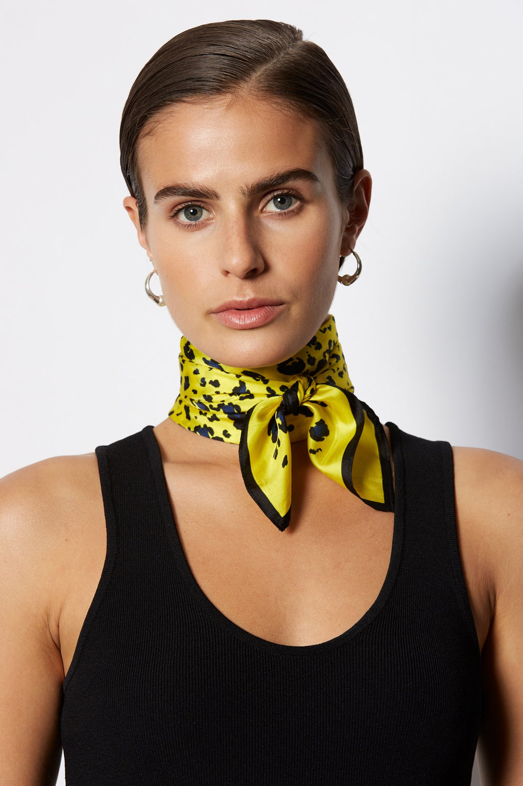SILK LEOPARD SCARF
