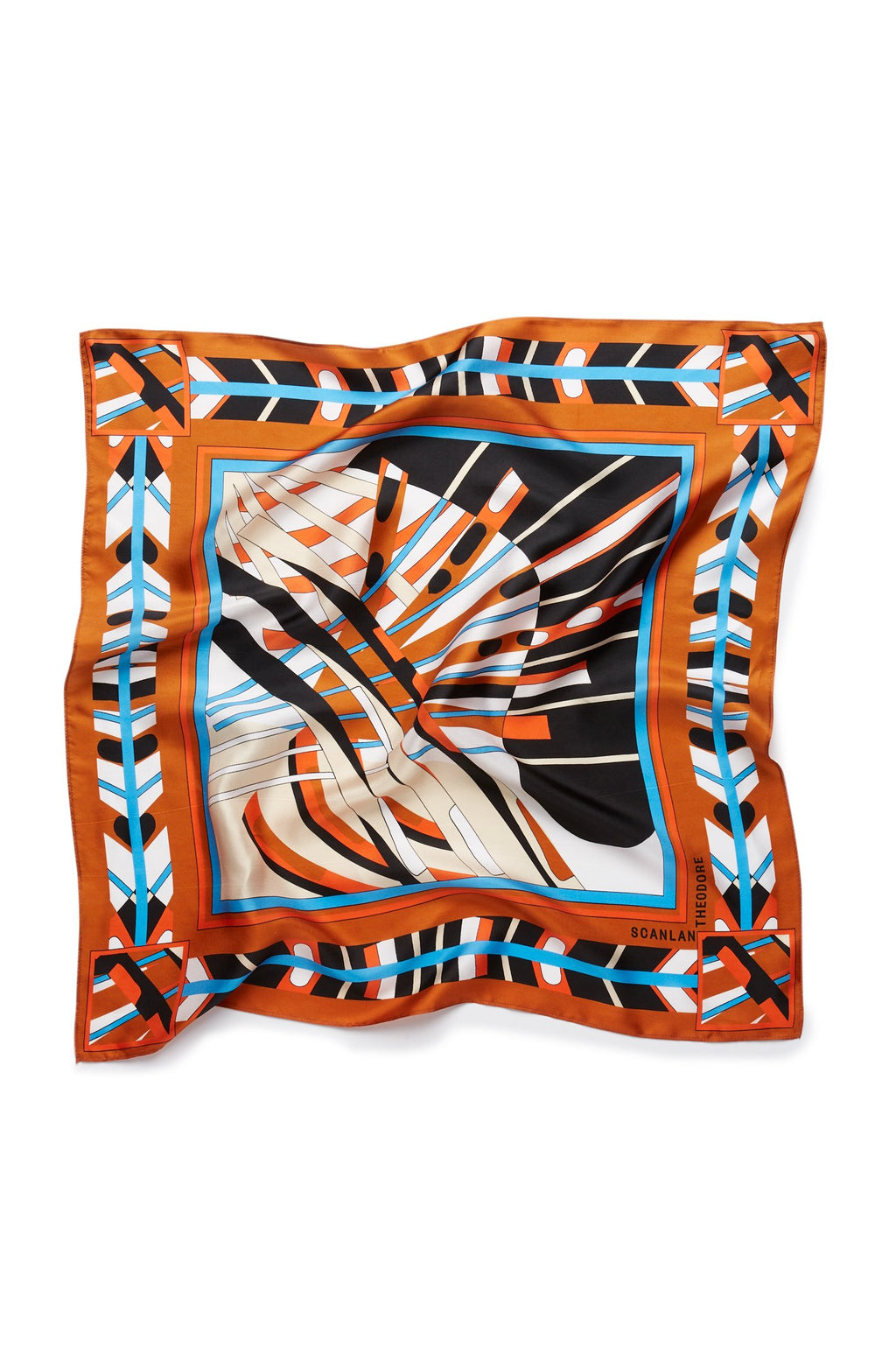 SILK GEOMETRIC SCARF