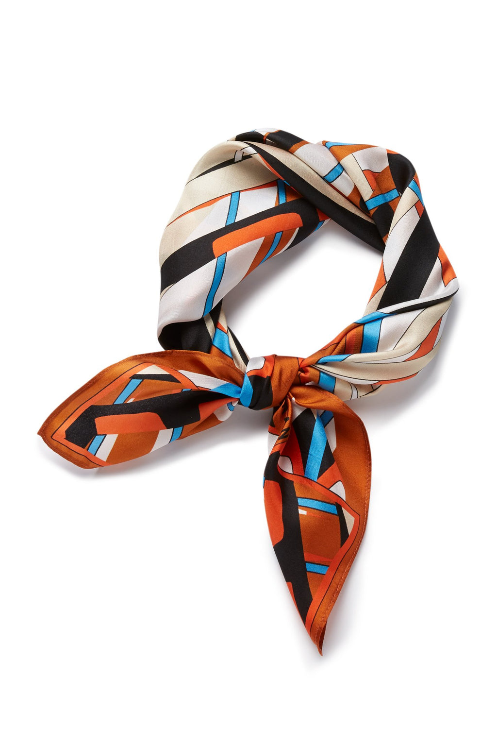 SILK GEOMETRIC SCARF