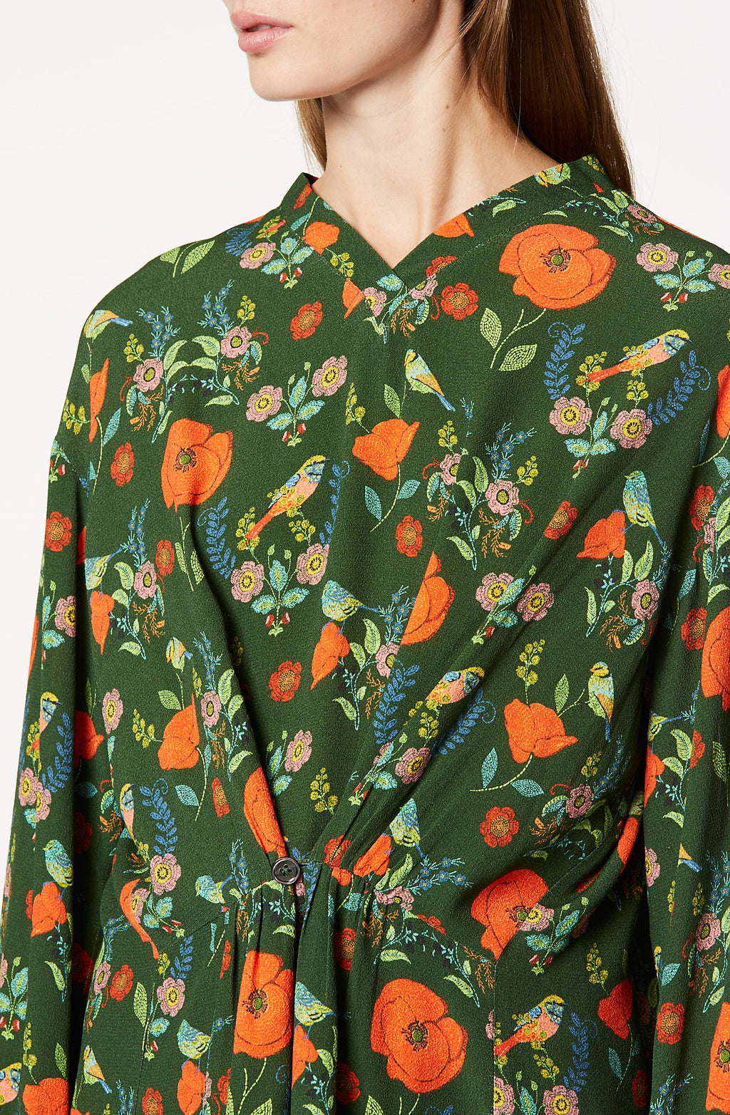BIRD PRINT BLOUSE