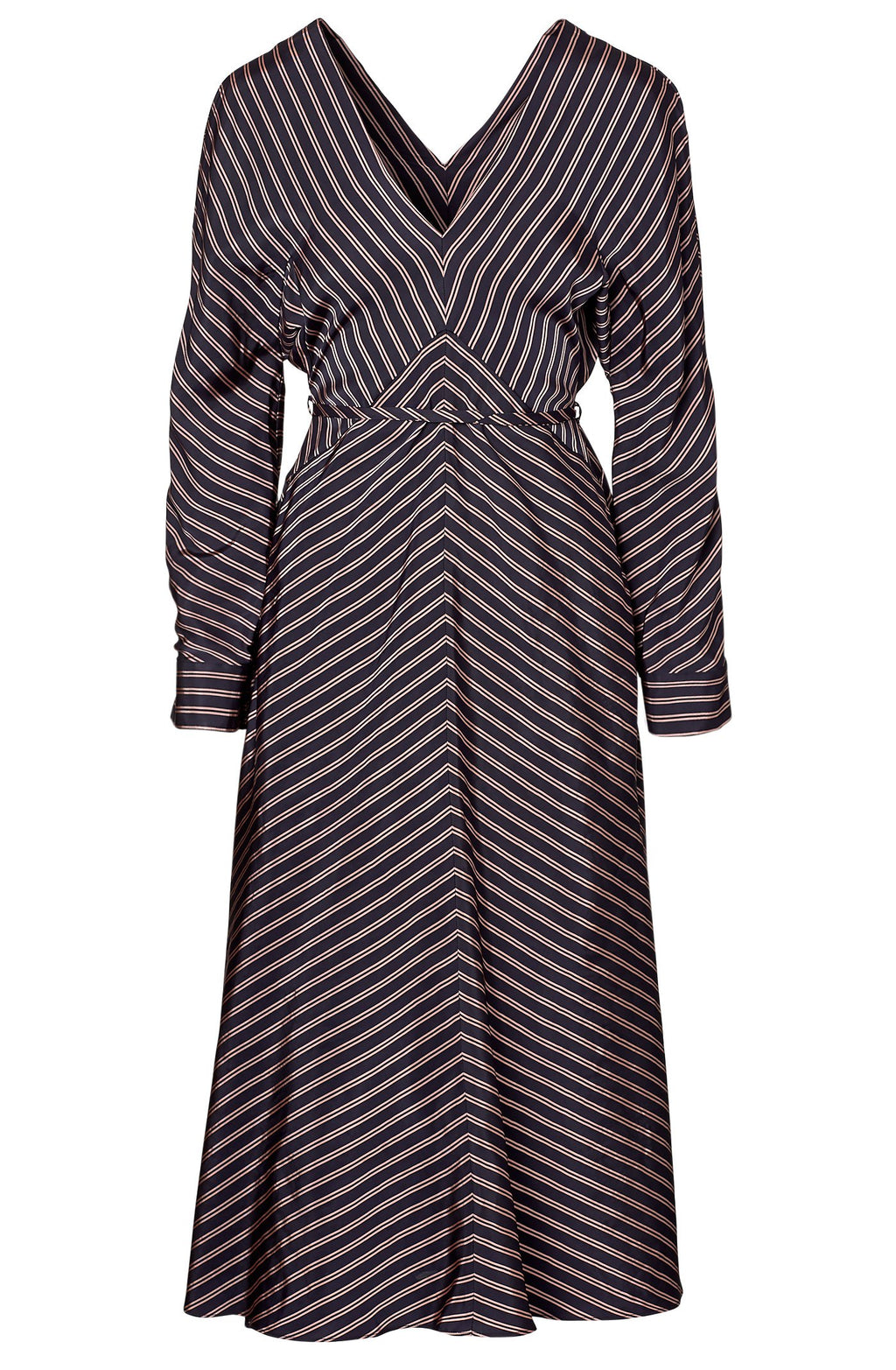 STRIPED TWILL  DRESS