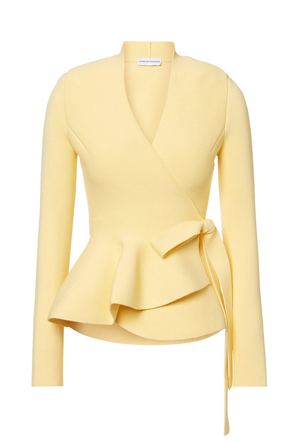 CREPE KNIT WRAP JACKET
