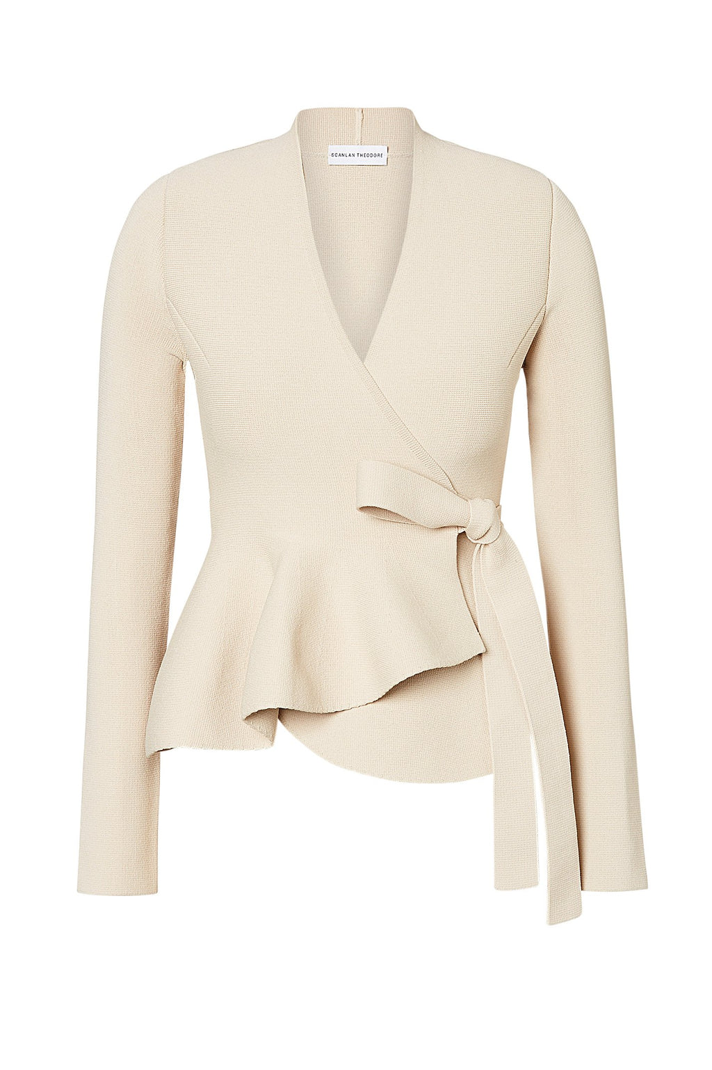 CREPE KNIT WRAP JACKET