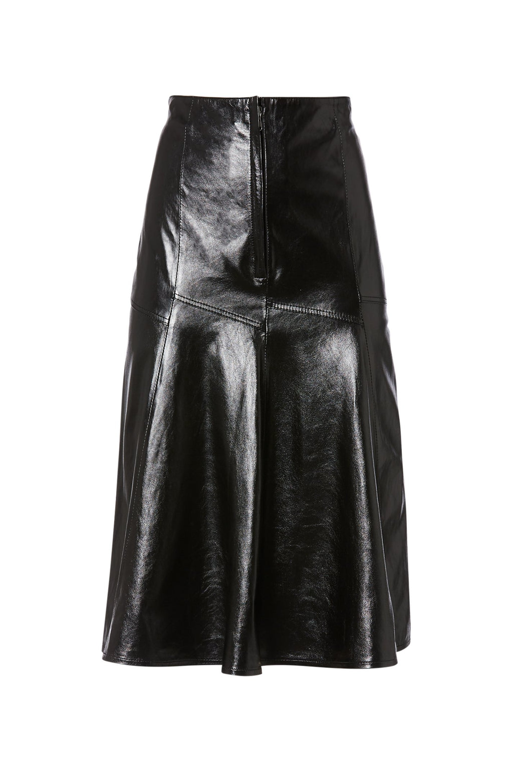 LEATHER PANEL SKIRT