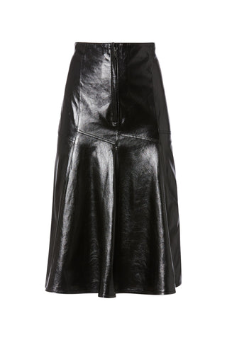 LEATHER PANEL SKIRT