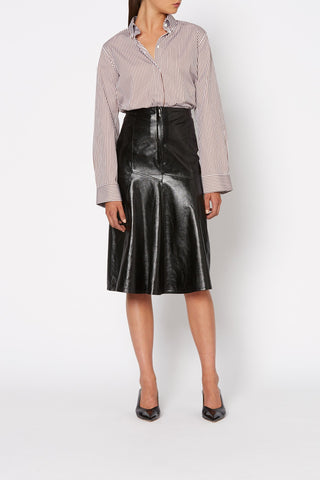 LEATHER PANEL SKIRT
