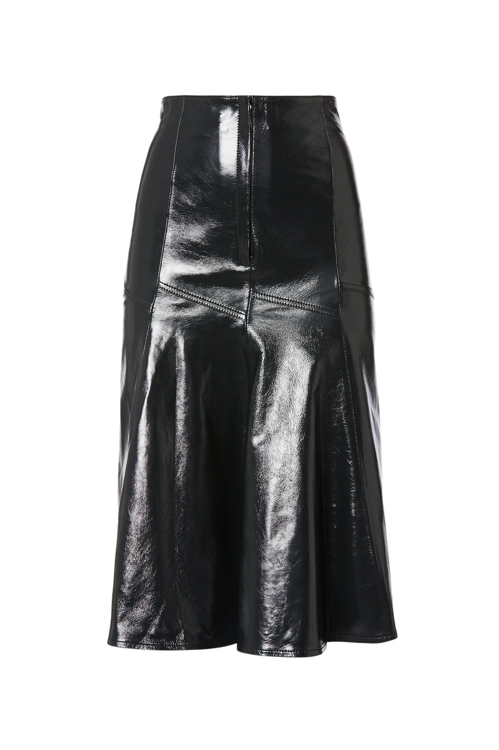 LEATHER PANEL SKIRT