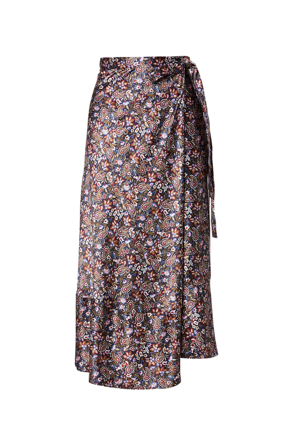 FLORAL WRAP SKIRT