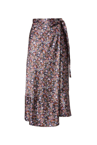 FLORAL WRAP SKIRT