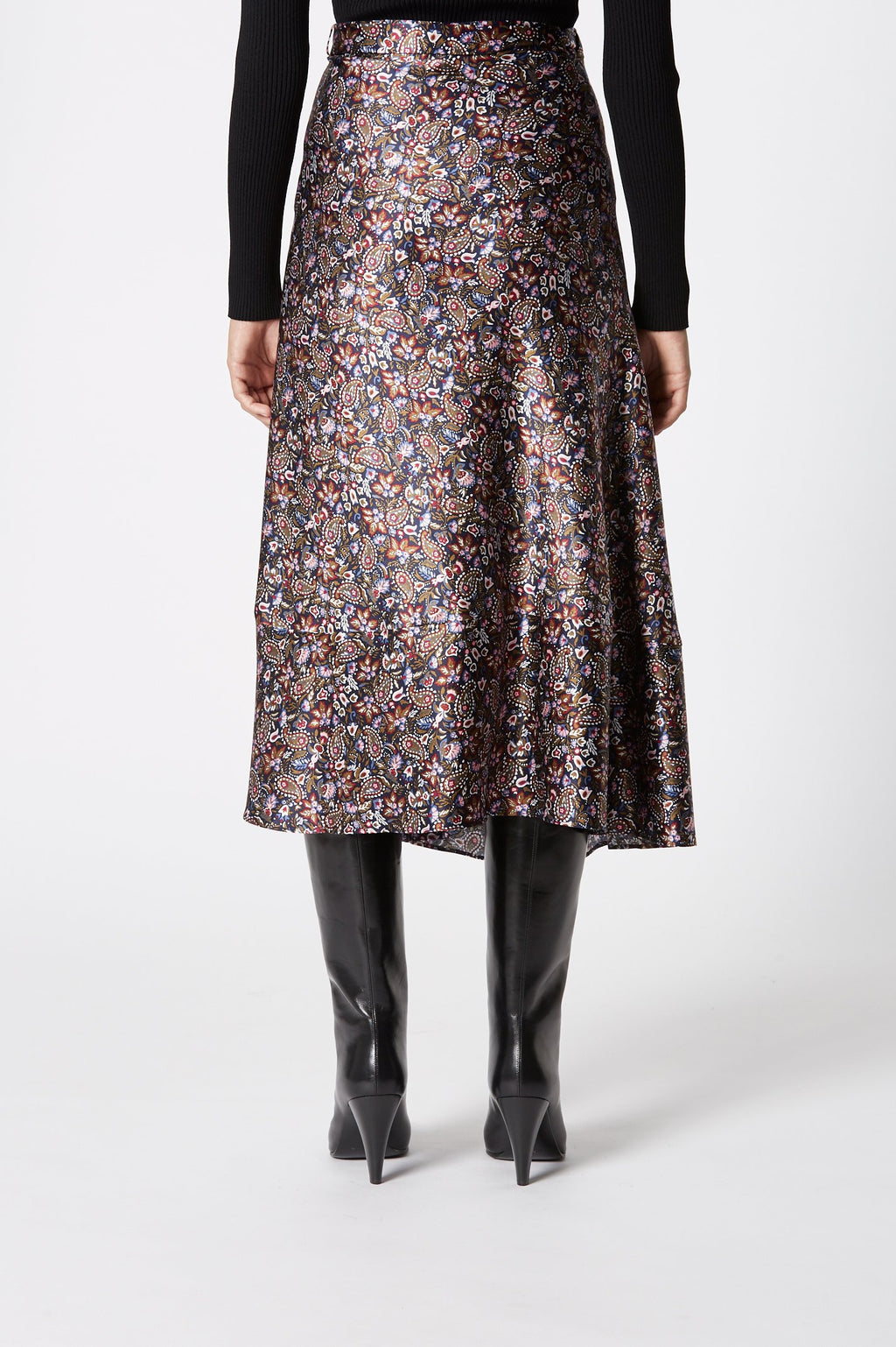 FLORAL WRAP SKIRT