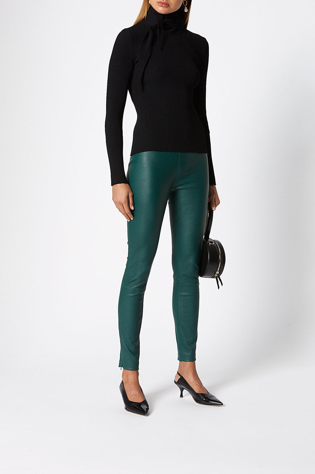 STRETCH LEATHER LEGGING