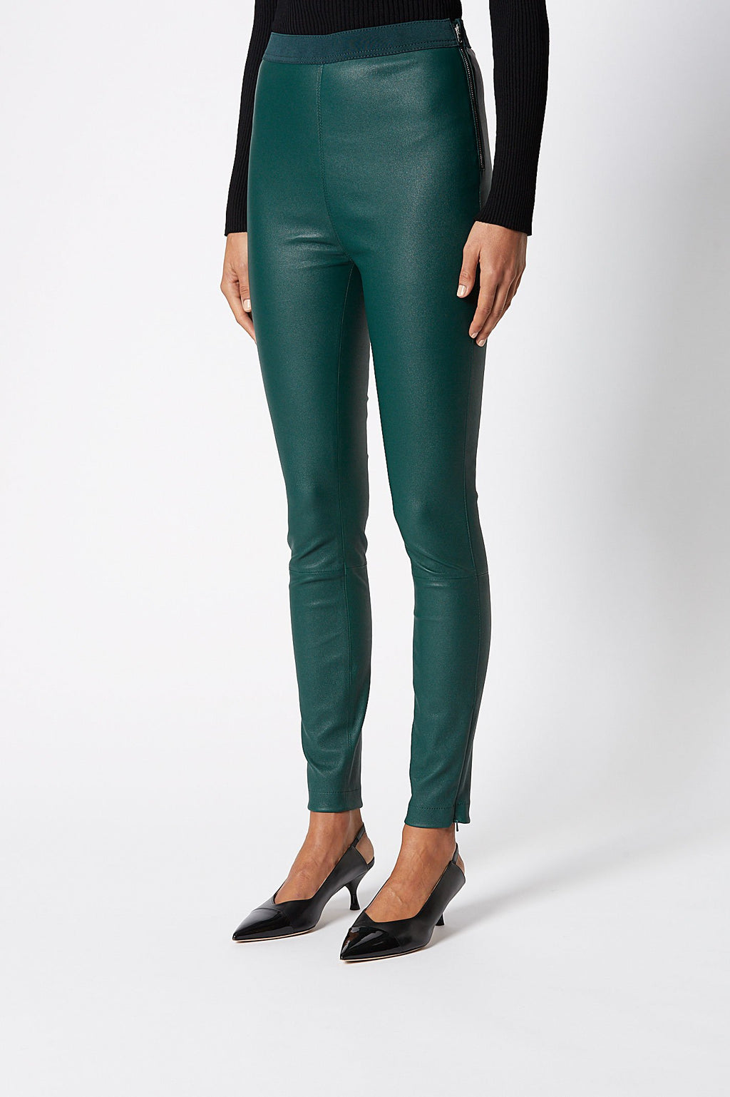 STRETCH LEATHER LEGGING