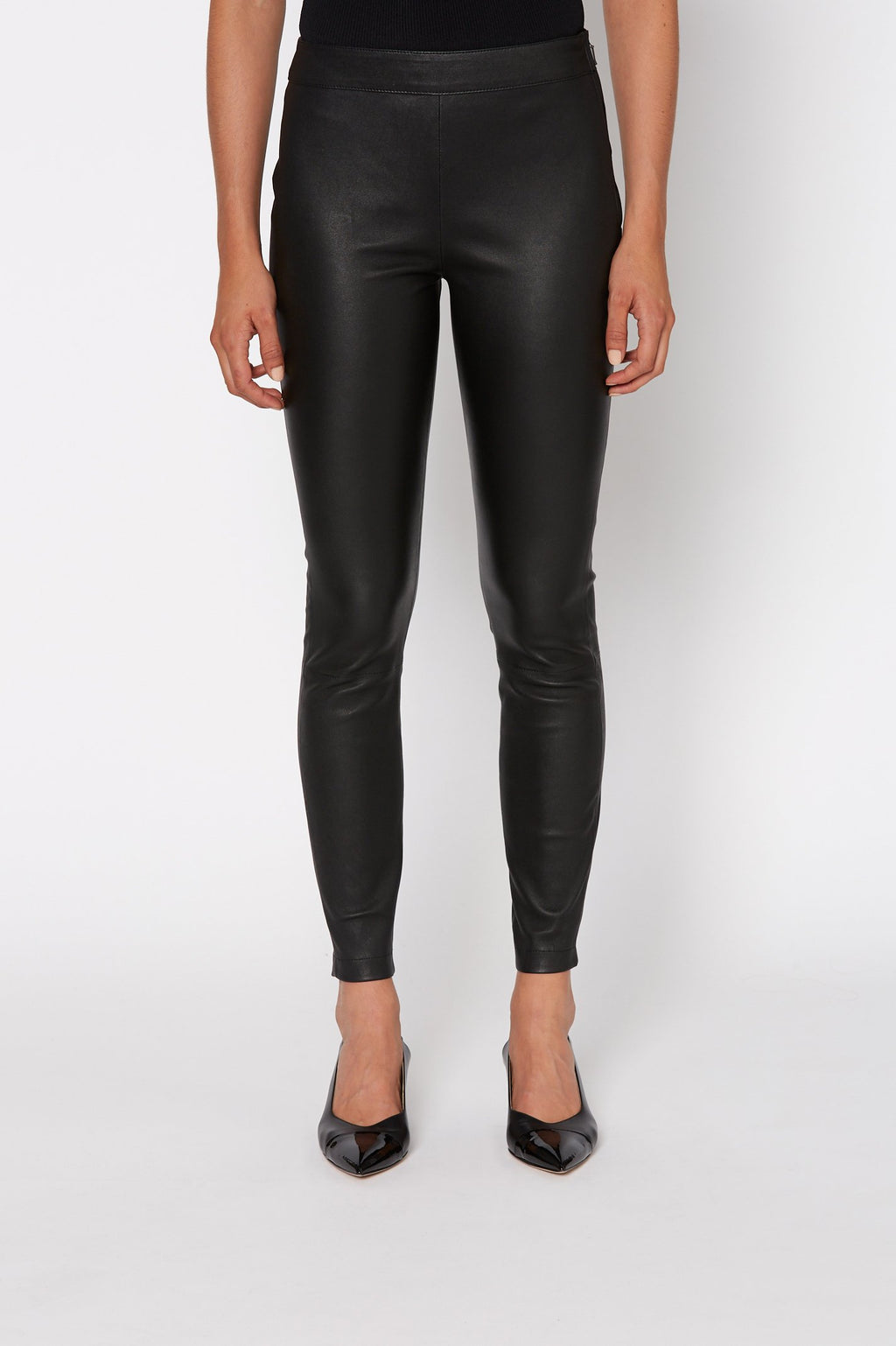 STR LEATHER TAILORED TROUSER