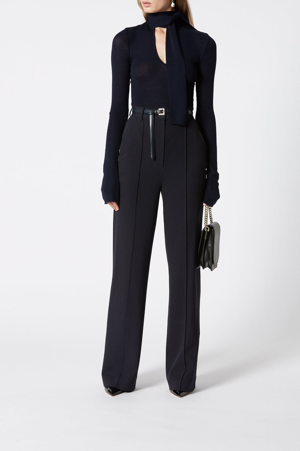 TWILL WOOL TROUSER