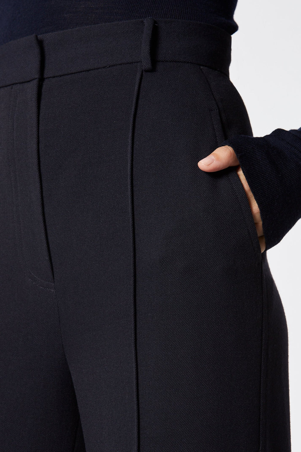 TWILL WOOL TROUSER