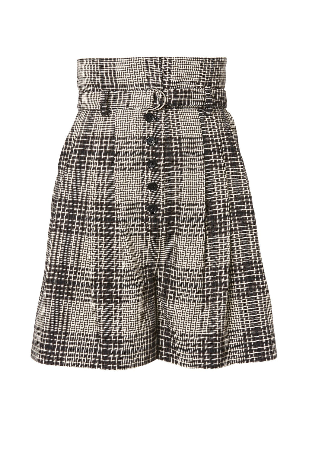 PLAID PLEAT SHORT
