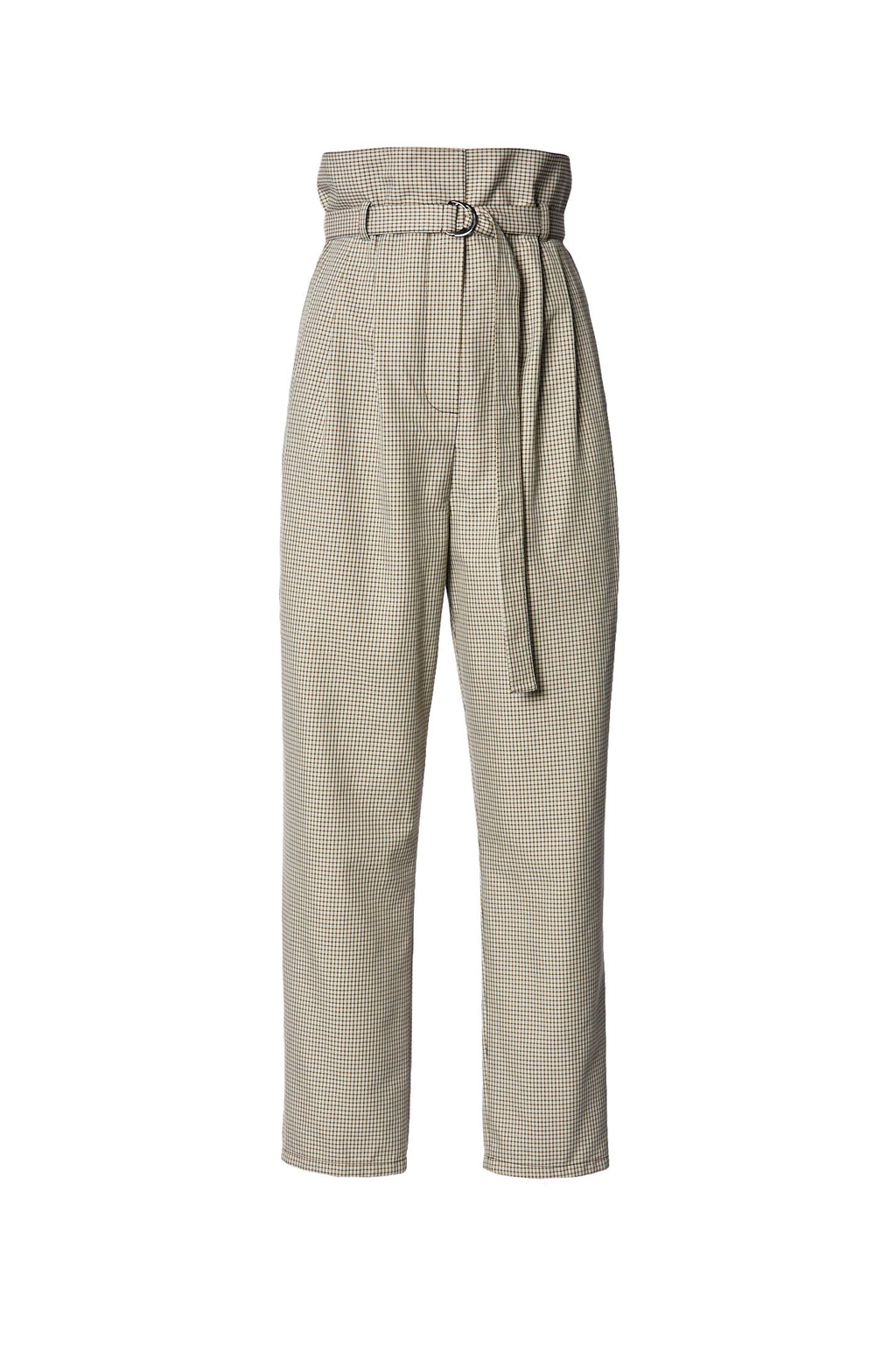 PLAID PLEAT TROUSER
