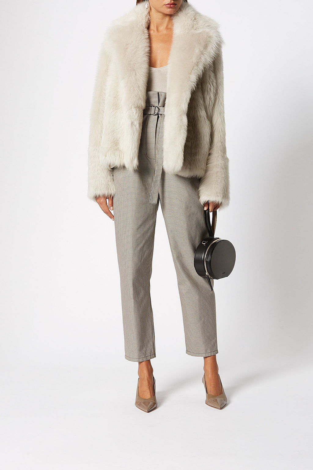 PLAID PLEAT TROUSER