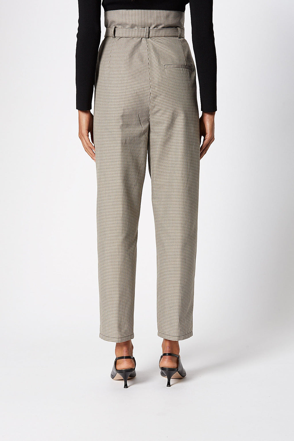 PLAID PLEAT TROUSER