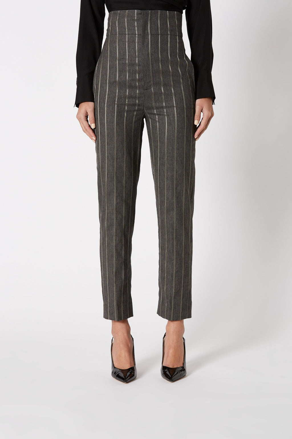 STRIPE HIGH WAIST TROUSER