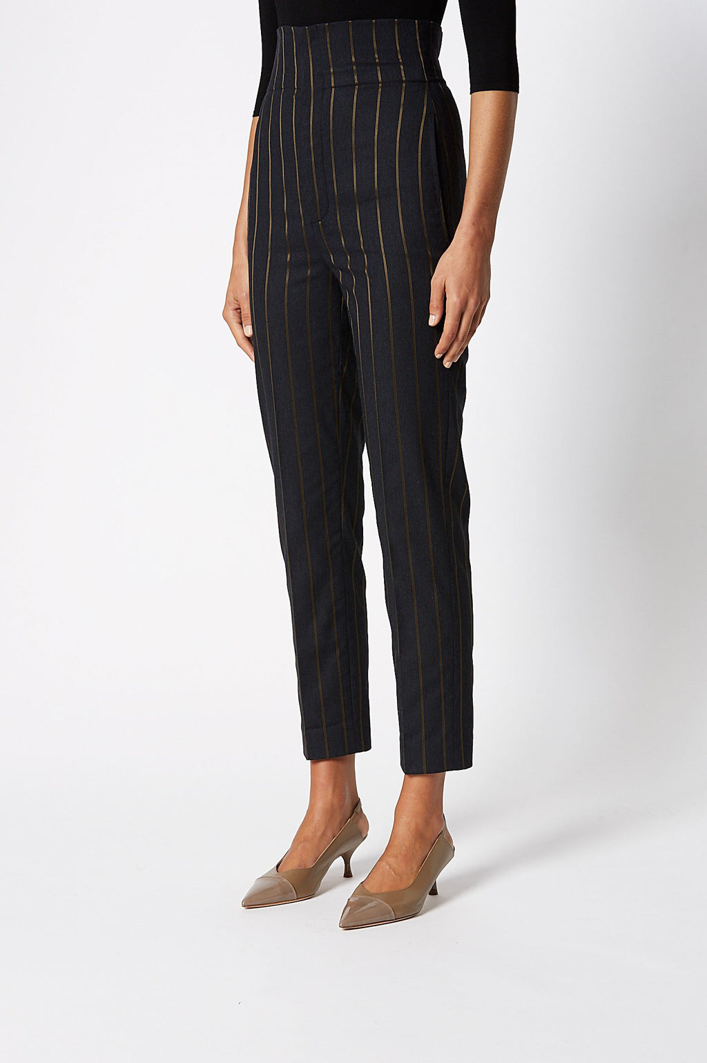 STRIPE HIGH WAIST TROUSER