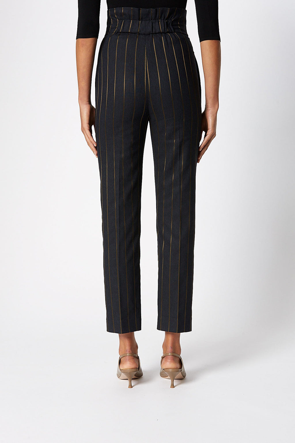 STRIPE HIGH WAIST TROUSER