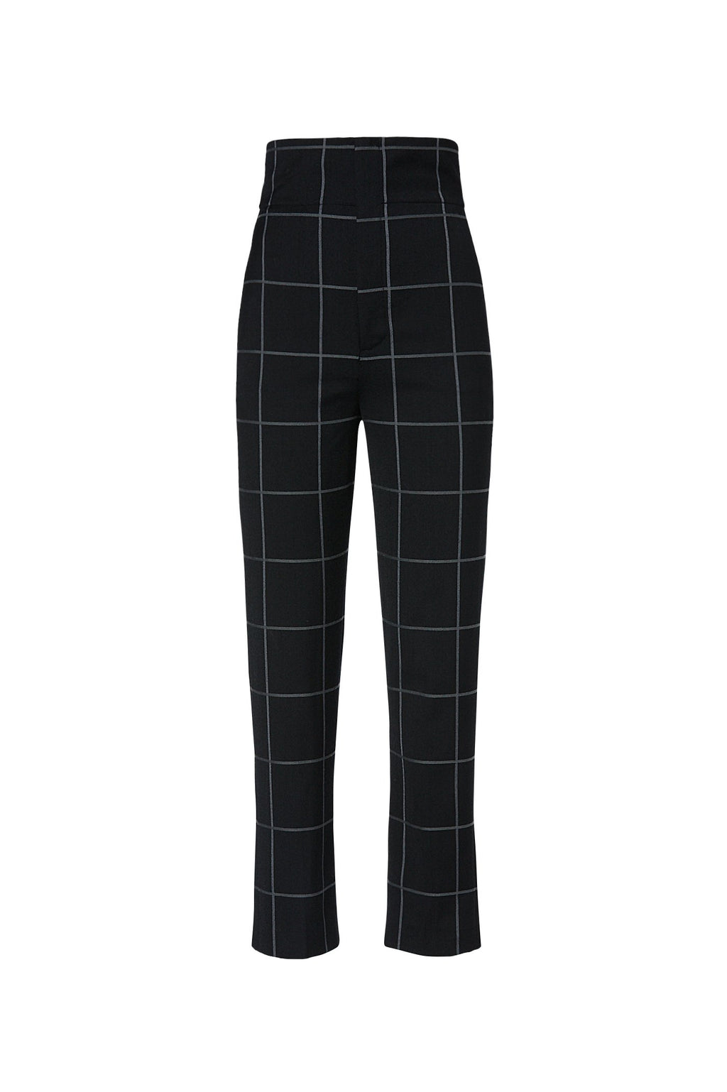PLAID HIGH WAIST TROUSER