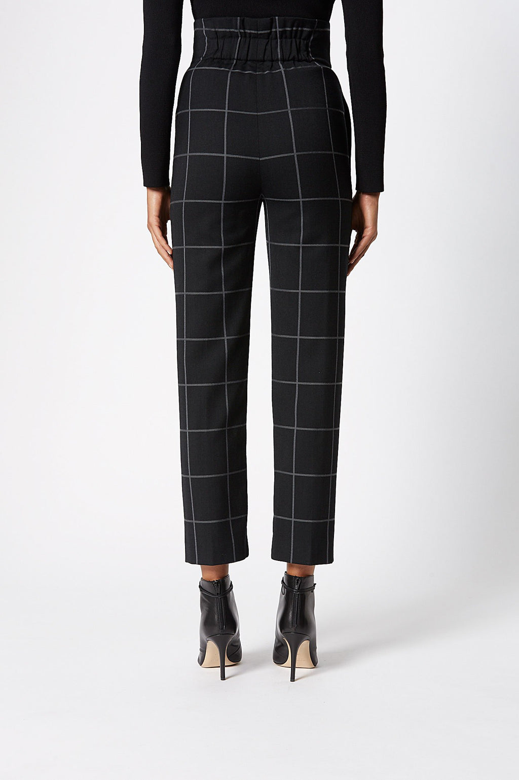 PLAID HIGH WAIST TROUSER