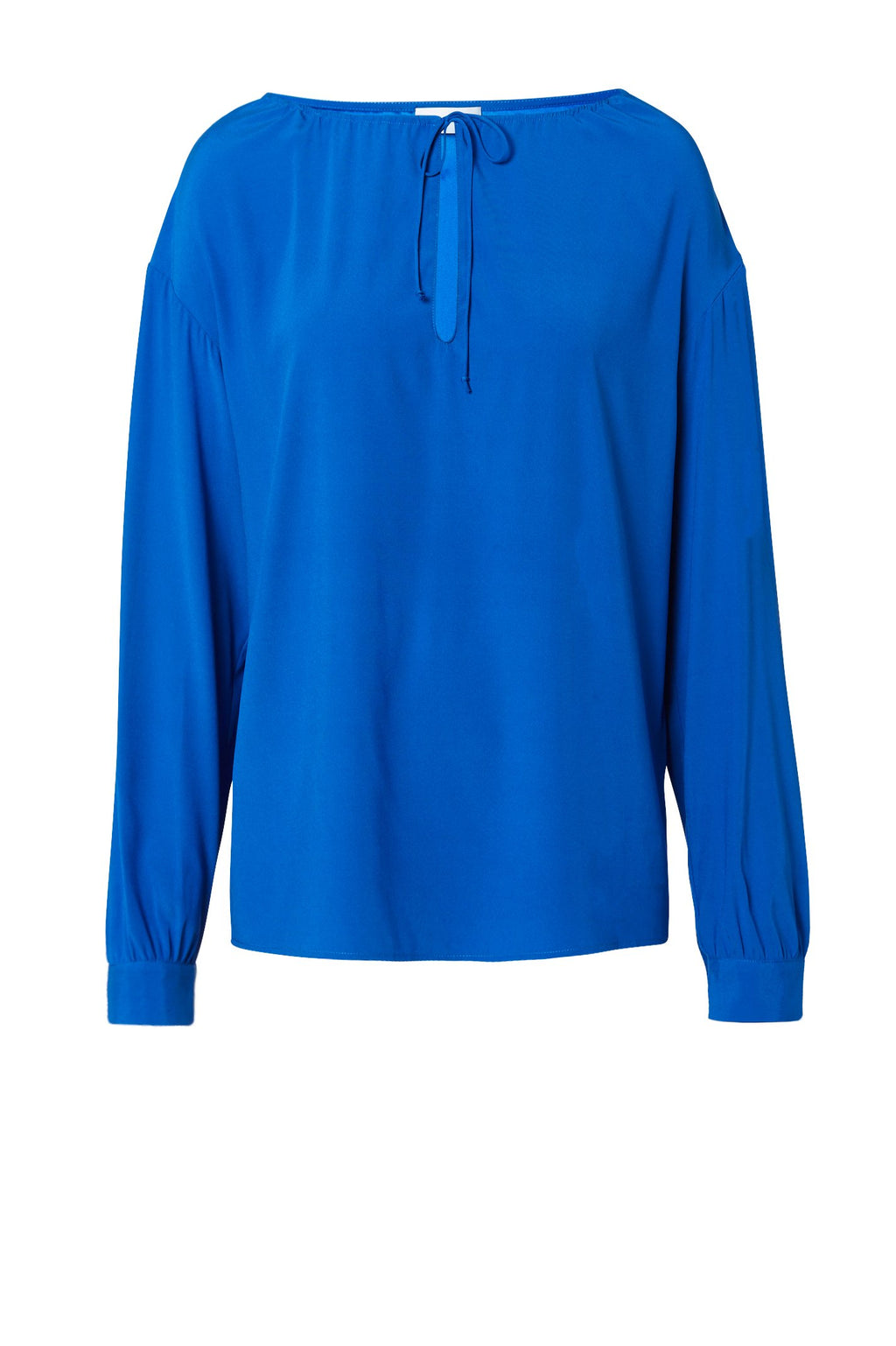 SILK GATHER NECK BLOUSE